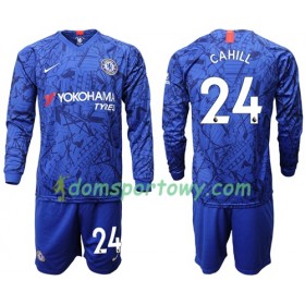 Koszulka Chelsea Cahill 24 Dziecięcy Domowe Koszulki Piłkarskie 2019-2020 Długi Rękaw